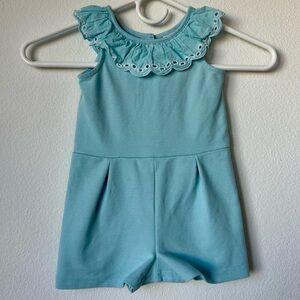 Janie + Jack Ruffle Collar Romper Size 12-18 Months